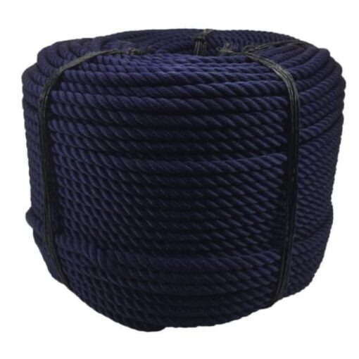 navy blue nylon bondage rope 2