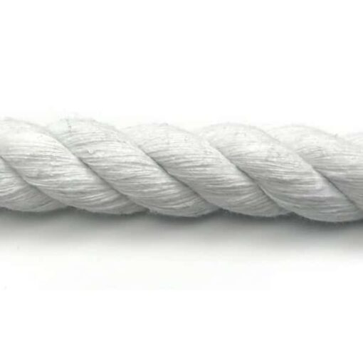 optic white natural cotton bondage rope by the coil 1