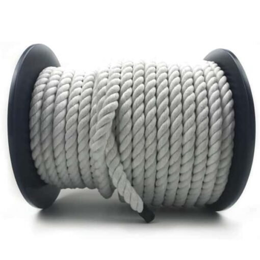 optic white natural cotton bondage rope by the coil 4