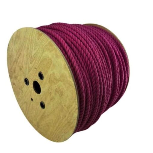 pink natural cotton bondage rope by the coil 3