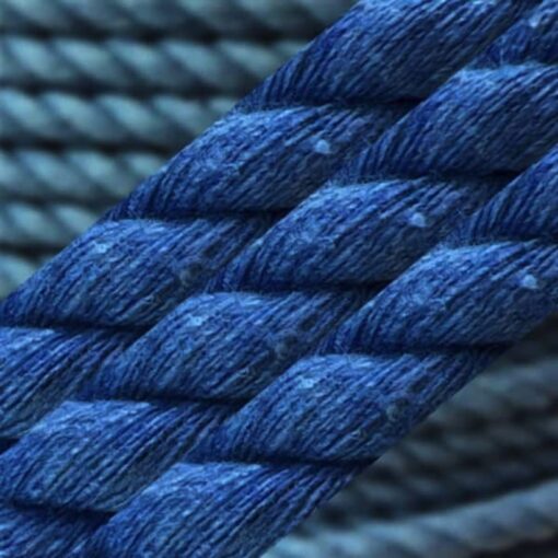 sky blue natural cotton bondage rope by the coil 1