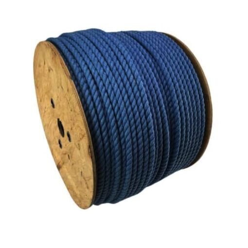 sky blue natural cotton bondage rope by the coil 3