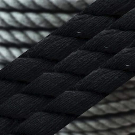 slate grey natural cotton bondage rope by the coil 2