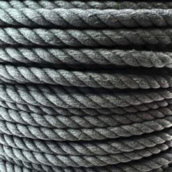 slate grey natural cotton bondage rope by the coil 3