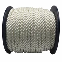 white nylon bondage rope on a reel 2