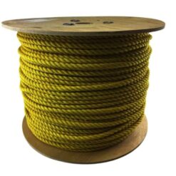 yellow natural cotton bondage rope by the coil 2