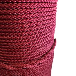 burgundy braided polypropylene rope 2