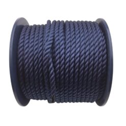 navy blue yacht rope x 100 metre reel 1