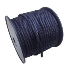 navy blue yacht rope x 100 metre reel 2