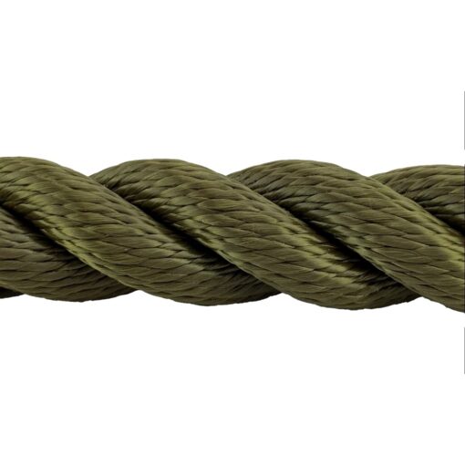 olive green 3 strand softline tow rope 3