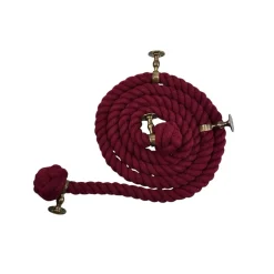 natural burgundy cotton bannister rope 1