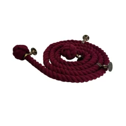 natural burgundy cotton bannister rope 2