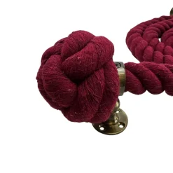 natural burgundy cotton bannister rope 3