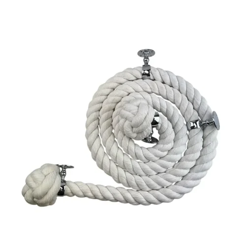 natural optic white cotton bannister rope 1