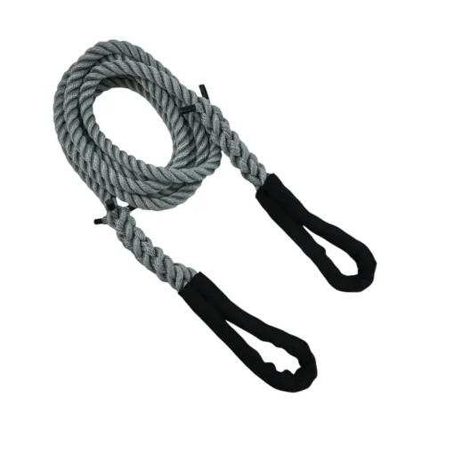 synthetic grey tow rope 1