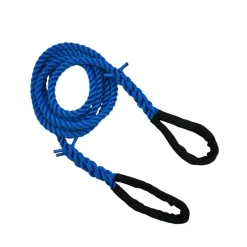 synthetic royal blue tow rope 1