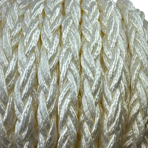 white 8 st nylon rope on a reel 6