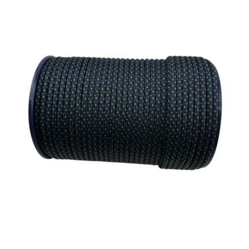 black with blue fleck braided nylon rope 2