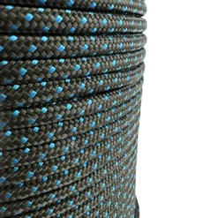 black with blue fleck braided nylon rope 5