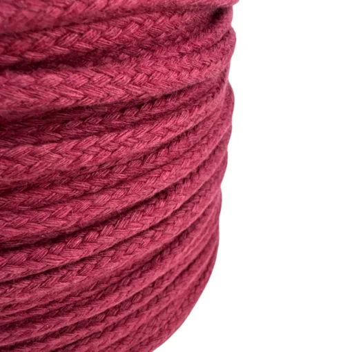 burgundy acrylic cotton cord 2