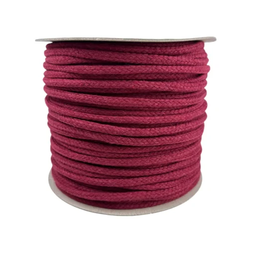 burgundy acrylic cotton cord 4