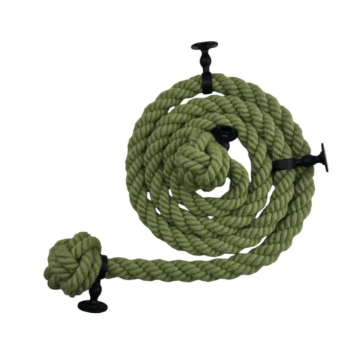 cable laid natural olive green bannister rope 2