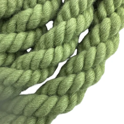 cable laid natural olive green bannister rope 5