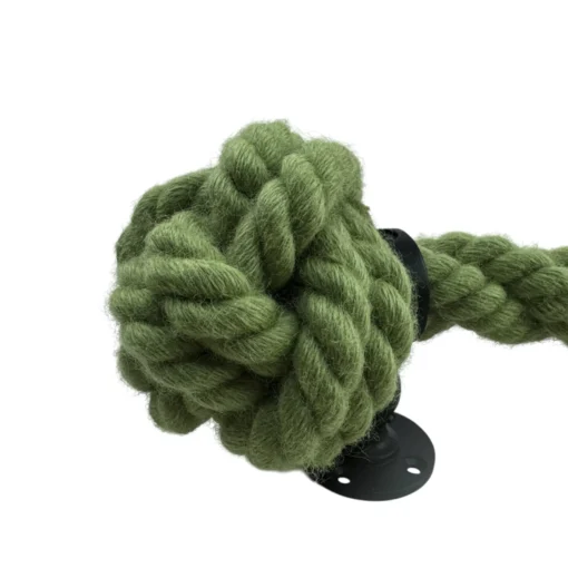 cable laid natural olive green bannister rope 6